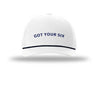 5 Panel Rope Cap - White / Navy