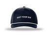 5 Panel Rope Cap - Navy / White